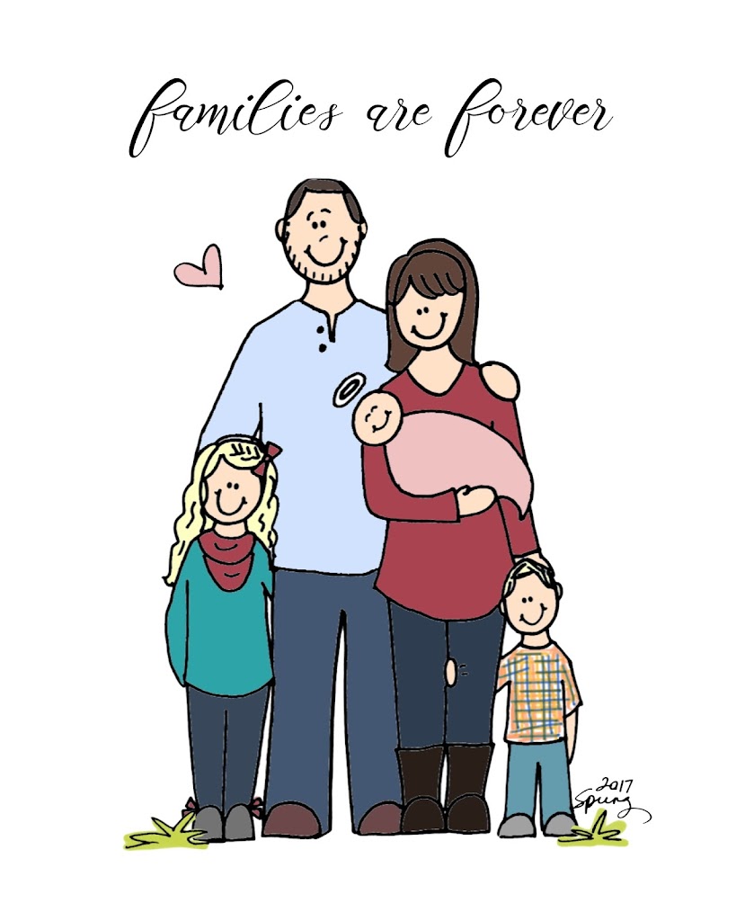 Vector Contour Illustration Of A Family, Dad, Mom, Son, Small Dog. Happy  Overweight Family. Fat Parents, Fat Child, Son, Fat Dog. Dad Is Bald With A  Beard. For Coloring Book. Royalty Free